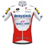 2020 Abbigliamento Ciclismo Deceuninck Quick Step Bianco Rosso Manica Corta e Salopette 1 (2)